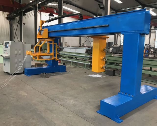 Máquina bobinadora tipo pórtico