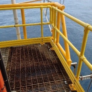 Barandilla marina de PRFV
