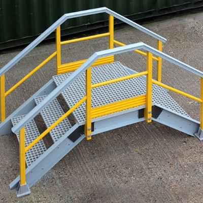 Plataformas de cruce de escaleras de PRFV