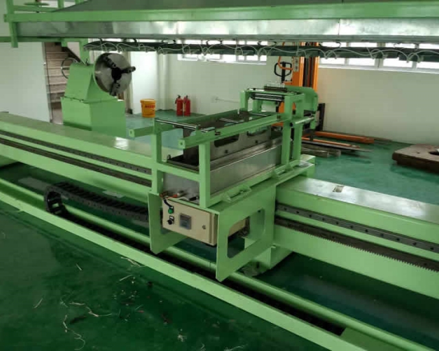 Máquina bobinadora de tubos eléctricos